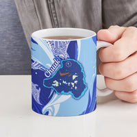 Chuuk Micronesian Roots Ceramic Mug Polynesian Tribal Pattern Hibiscus Flower And Stingray Art TS04 - Polynesian Pride