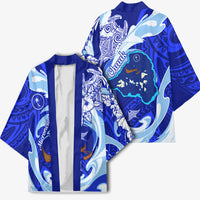 Chuuk Micronesian Roots Kimono Polynesian Tribal Pattern Hibiscus Flower And Stingray Art TS04 - Polynesian Pride