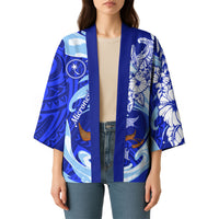 Chuuk Micronesian Roots Kimono Polynesian Tribal Pattern Hibiscus Flower And Stingray Art TS04 - Polynesian Pride