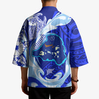 Chuuk Micronesian Roots Kimono Polynesian Tribal Pattern Hibiscus Flower And Stingray Art TS04 - Polynesian Pride