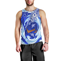 Chuuk Micronesian Roots Men Tank Top Polynesian Tribal Pattern Hibiscus Flower And Stingray Art TS04 - Polynesian Pride