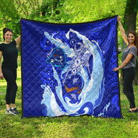 Chuuk Micronesian Roots Quilt Polynesian Tribal Pattern Hibiscus Flower And Stingray Art TS04 - Polynesian Pride