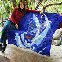 Chuuk Micronesian Roots Quilt Polynesian Tribal Pattern Hibiscus Flower And Stingray Art TS04 - Polynesian Pride