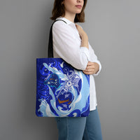 Chuuk Micronesian Roots Tote Bag Polynesian Tribal Pattern Hibiscus Flower And Stingray Art TS04 - Polynesian Pride