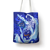 Chuuk Micronesian Roots Tote Bag Polynesian Tribal Pattern Hibiscus Flower And Stingray Art TS04 - Polynesian Pride