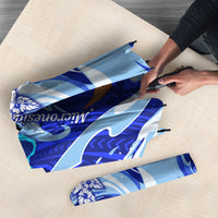 Chuuk Micronesian Roots Umbrella Polynesian Tribal Pattern Hibiscus Flower And Stingray Art TS04 - Polynesian Pride