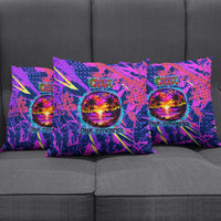 Chuuk Tropical Sunset Coordinates Pillow Cover Neon Graffiti Polynesian Tribal TS04 - Polynesian Pride