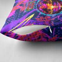 Chuuk Tropical Sunset Coordinates Pillow Cover Neon Graffiti Polynesian Tribal TS04 - Polynesian Pride