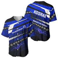 Kosrae Deep Sea Scuba Diving Baseball Jersey Blue Hole Beneath The Surface Coral Reef Graphic Art TS04 - Polynesian Pride