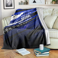 Kosrae Deep Sea Scuba Diving Blanket Blue Hole Beneath The Surface Coral Reef Graphic Art TS04 Blue Black - Polynesian Pride