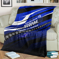 Kosrae Deep Sea Scuba Diving Blanket Blue Hole Beneath The Surface Coral Reef Graphic Art TS04 - Polynesian Pride