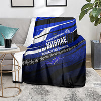 Kosrae Deep Sea Scuba Diving Blanket Blue Hole Beneath The Surface Coral Reef Graphic Art TS04 - Polynesian Pride