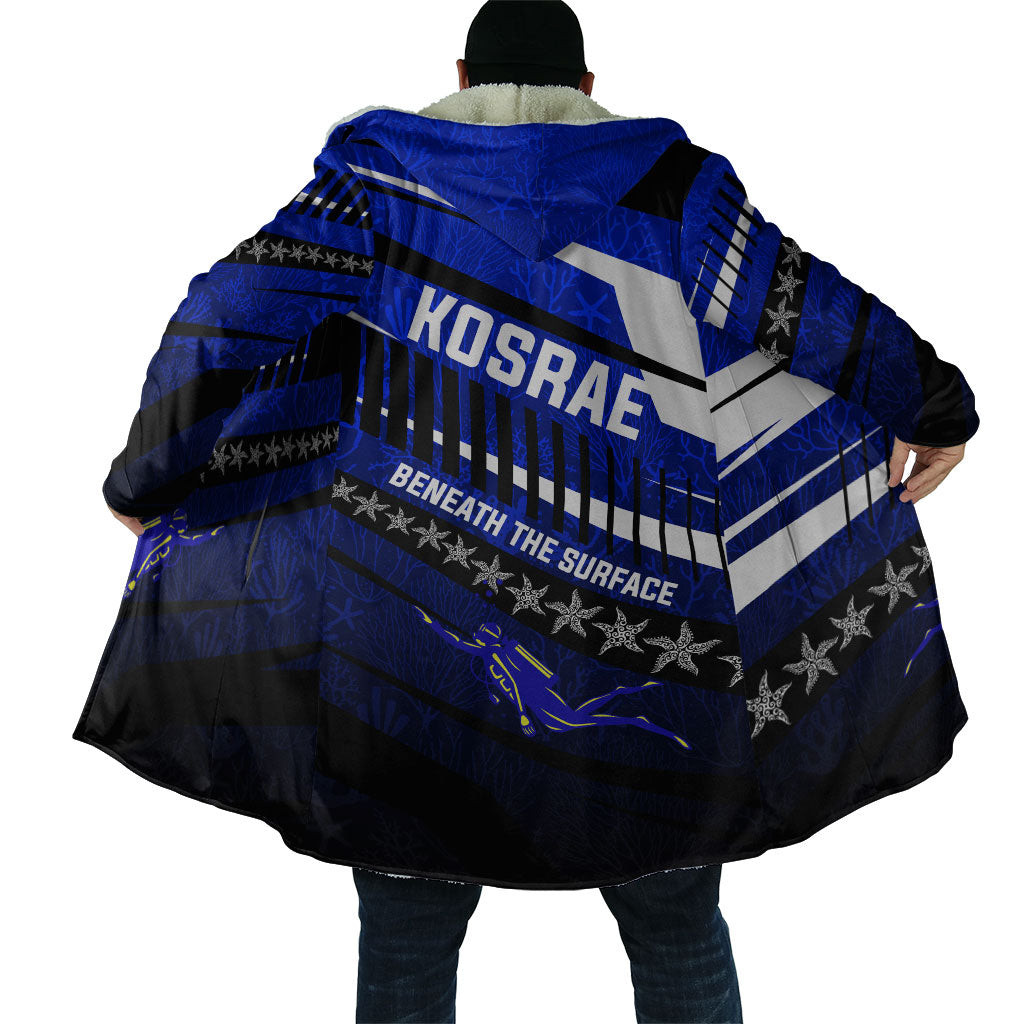 Kosrae Deep Sea Scuba Diving Cloak Blue Hole Beneath The Surface Coral Reef Graphic Art TS04 - Polynesian Pride