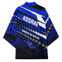 Kosrae Deep Sea Scuba Diving Kimono Blue Hole Beneath The Surface Coral Reef Graphic Art TS04 - Polynesian Pride