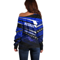 Kosrae Deep Sea Scuba Diving Off Shoulder Sweater Blue Hole Beneath The Surface Coral Reef Graphic Art TS04 - Polynesian Pride