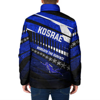 Kosrae Deep Sea Scuba Diving Padded Jacket Blue Hole Beneath The Surface Coral Reef Graphic Art TS04 - Polynesian Pride
