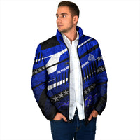 Kosrae Deep Sea Scuba Diving Padded Jacket Blue Hole Beneath The Surface Coral Reef Graphic Art TS04 - Polynesian Pride