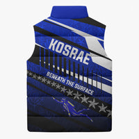 Kosrae Deep Sea Scuba Diving Sleeveless Puffer Jacket Blue Hole Beneath The Surface Coral Reef Graphic Art TS04 - Polynesian Pride