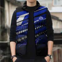 Kosrae Deep Sea Scuba Diving Sleeveless Puffer Jacket Blue Hole Beneath The Surface Coral Reef Graphic Art TS04 - Polynesian Pride