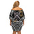 Polynesian Pitbull Off Shoulder Short Dress Polynesian Pattern And Pitbull TS04 - Polynesian Pride