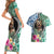 Polynesian Yorkshire Terrier Couples Matching Short Sleeve Bodycon Dress and Hawaiian Shirt Polynesian Pattern And Yorkshire Terrier TS04 - Polynesian Pride