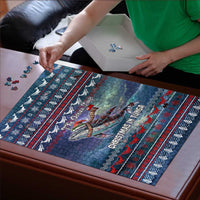 Tonga Christmas Puzzle with Singing Whale Ocean Scene National Coat of Arms TS04 - Polynesian Pride