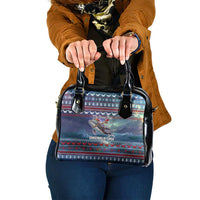 Tonga Christmas Shoulder Handbag with Singing Whale Ocean Scene National Coat of Arms TS04 One Size Multicolor - Polynesian Pride