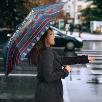Tonga Christmas Umbrella with Singing Whale Ocean Scene National Coat of Arms TS04 - Polynesian Pride