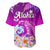 Hawaii Plumeria Flower Baseball Jersey Plumeria FLowers And Polynesian Pattern TS04 - Polynesian Pride