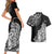 Hawaii Polynesian Couples Matching Short Sleeve Bodycon Dress and Hawaiian Shirt Gorila Tatoo Polynesian Style TS04 - Polynesian Pride