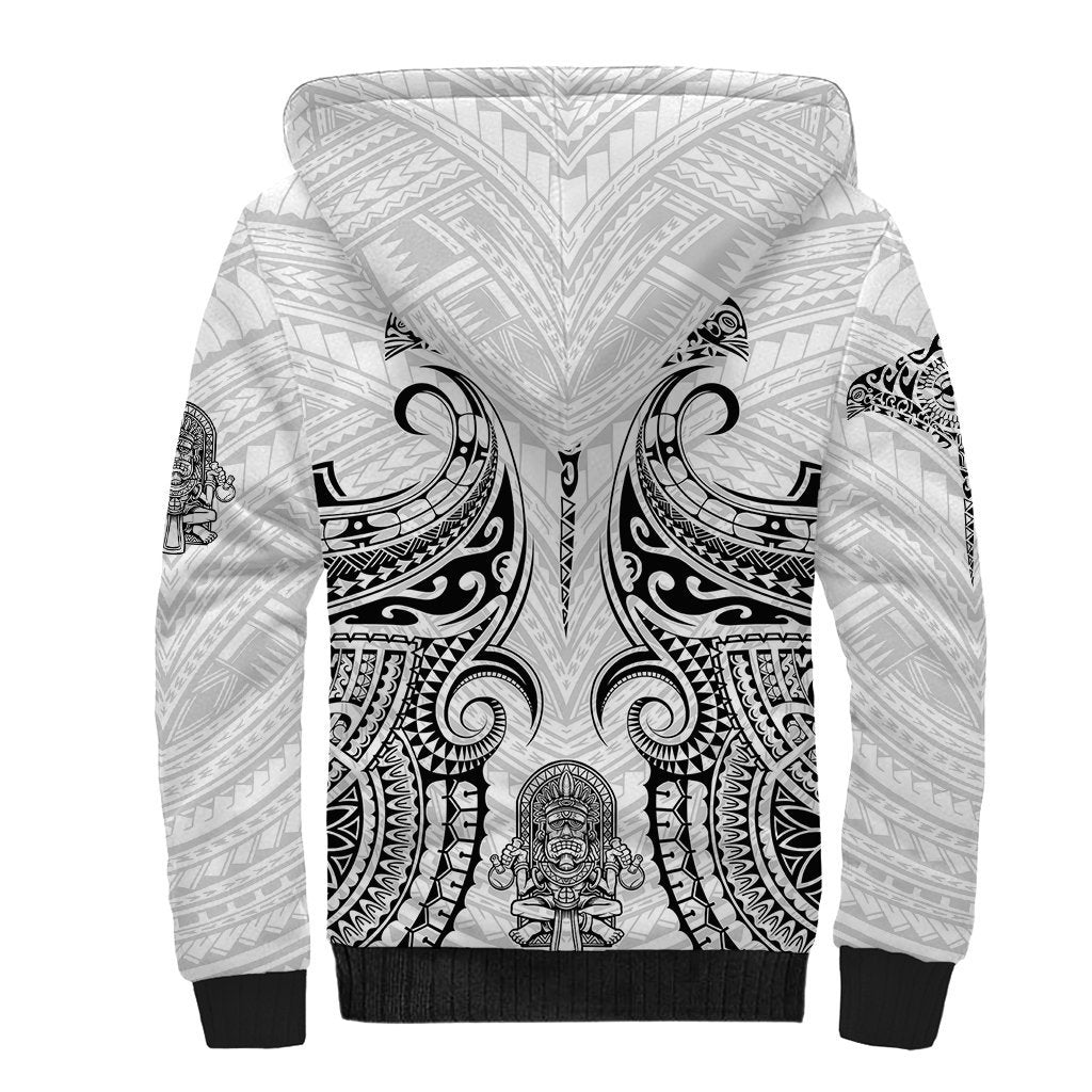 Hawaii Polynesian Sherpa Hoodie Warrior symbol TS04 - Polynesian Pride
