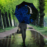 Pohnpei Federated States Of Micronesia Umbrella Polynesian Tribal Heritage Art With Blue Island Tattoo Patterns TS04 - Polynesian Pride