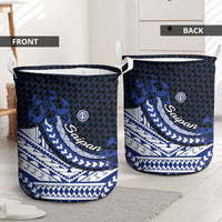 Northern Mariana Islands Saipan Laundry Basket Polynesian Tribal Pattern - Commonwealth Seal Art TS04 - Polynesian Pride