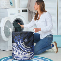 Northern Mariana Islands Saipan Laundry Basket Polynesian Tribal Pattern - Commonwealth Seal Art TS04 - Polynesian Pride