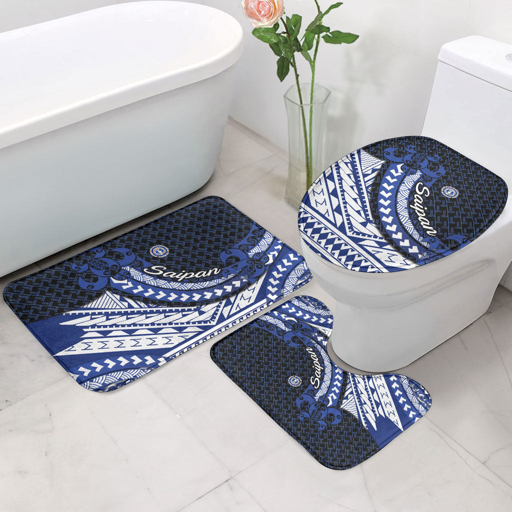 Northern Mariana Islands Saipan Bathroom Set Polynesian Tribal Pattern - Commonwealth Seal Art TS04 - Polynesian Pride