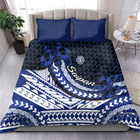Northern Mariana Islands Saipan Bedding Set Polynesian Tribal Pattern - Commonwealth Seal Art TS04 - Polynesian Pride