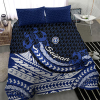 Northern Mariana Islands Saipan Bedding Set Polynesian Tribal Pattern - Commonwealth Seal Art TS04 - Polynesian Pride