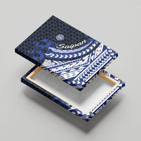 Northern Mariana Islands Saipan Canvas Wall Art Polynesian Tribal Pattern - Commonwealth Seal Art TS04 - Polynesian Pride