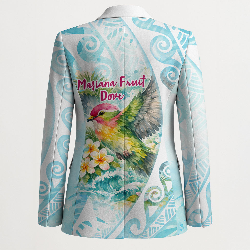 Saipan CMNI Blazer Polynesian Northern Mariana Islands Fruit Dove Watercolor TS04 - Polynesian Pride