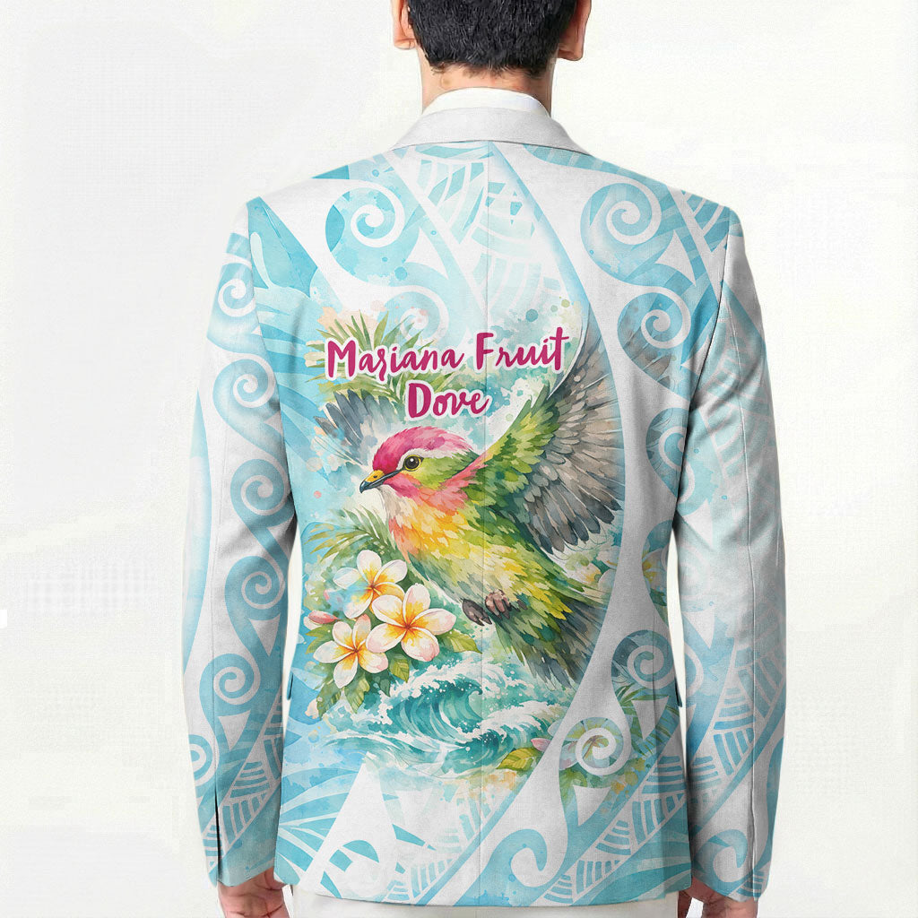 Saipan CMNI Blazer Polynesian Northern Mariana Islands Fruit Dove Watercolor TS04 - Polynesian Pride