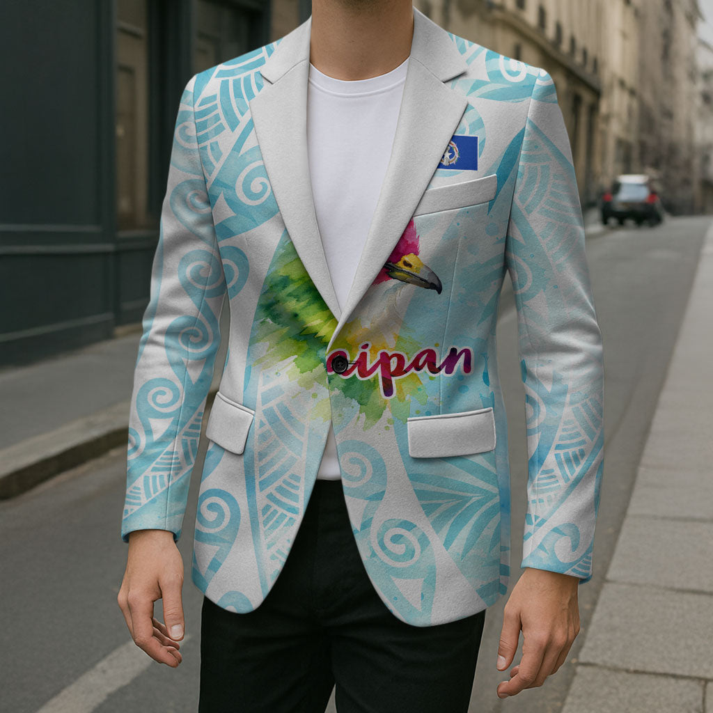 Saipan CMNI Blazer Polynesian Northern Mariana Islands Fruit Dove Watercolor TS04 - Polynesian Pride