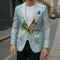 Saipan CMNI Blazer Polynesian Northern Mariana Islands Fruit Dove Watercolor TS04 - Polynesian Pride