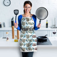 Personalized Masefau American Samoa Apron Vintage Whale Hibiscus Ocean Waves TS04 - Polynesian Pride