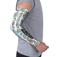 Personalized Masefau American Samoa Arm Sleeves Vintage Whale Hibiscus Ocean Waves TS04 - Polynesian Pride