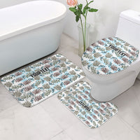 Personalized Masefau American Samoa Bathroom Set Vintage Whale Hibiscus Ocean Waves TS04 - Polynesian Pride