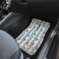 Personalized Masefau American Samoa Car Mats Vintage Whale Hibiscus Ocean Waves TS04 - Polynesian Pride