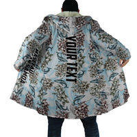Personalized Masefau American Samoa Cloak Vintage Whale Hibiscus Ocean Waves TS04 - Polynesian Pride