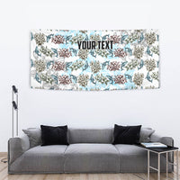 Personalized Masefau American Samoa Tapestry Vintage Whale Hibiscus Ocean Waves TS04 - Polynesian Pride