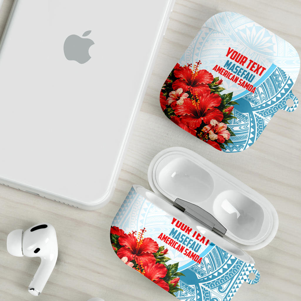 Personalized American Samoa Masefau AirPods Case Hibiscus Tropical Floral Whale Polynesian Tribal Pattern TS04 - Polynesian Pride