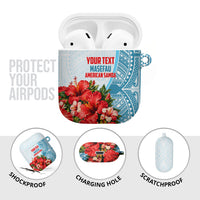 Personalized American Samoa Masefau AirPods Case Hibiscus Tropical Floral Whale Polynesian Tribal Pattern TS04 - Polynesian Pride